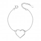 Bratara argint inima DiAmanti Z1498BR-DIA